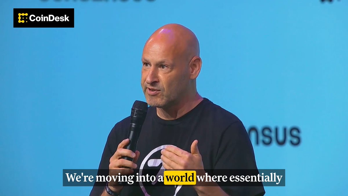 .Consensys.eth founder Joseph Lubin says we are moving into a world "where essentially the entire economy is going to be tokenized." He explains why Ethereum will thrive in that world on the Anchorage Digital ⚓️ Digital Mainstage at #Consensus2026 → Miami