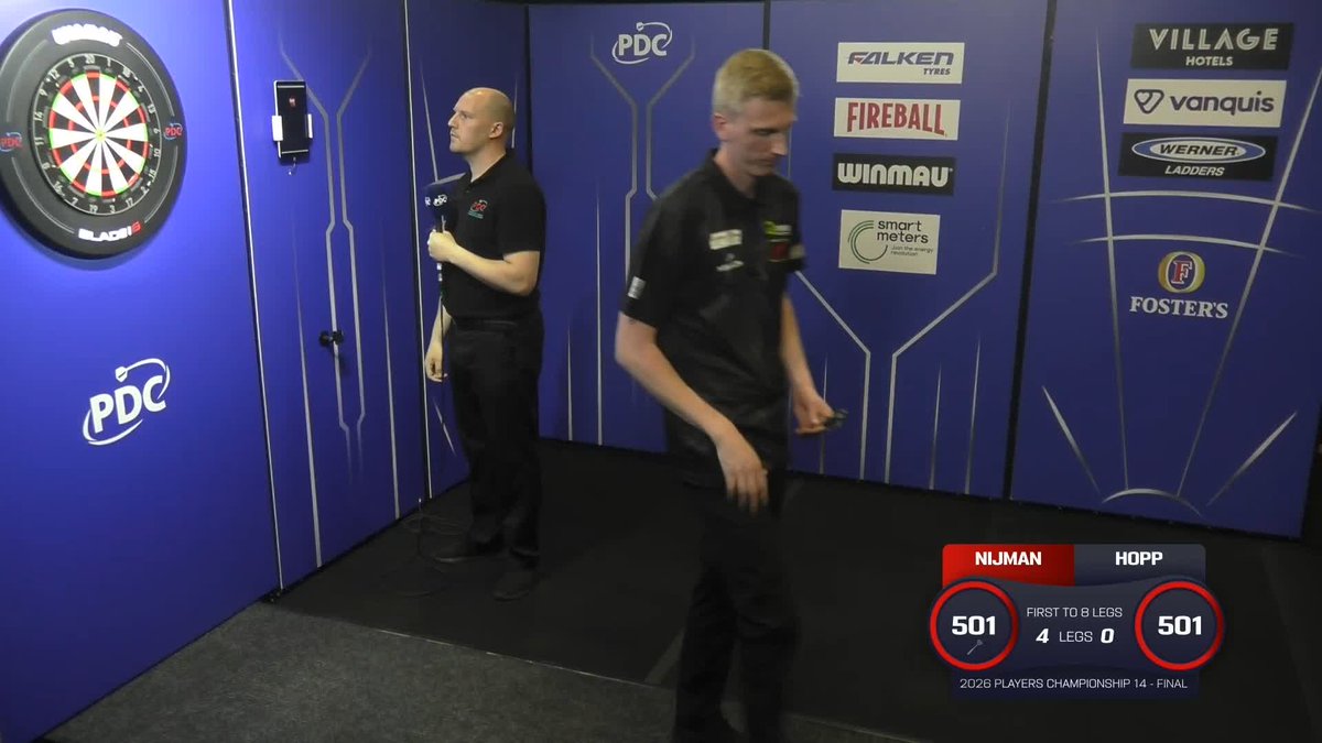 HALFWAY THERE! 👀 Four legs have been played between Wessel Nijman and Max Hopp, with the Dutchman winning all of them to take firm control in Hildesheim! 📺 #PC14