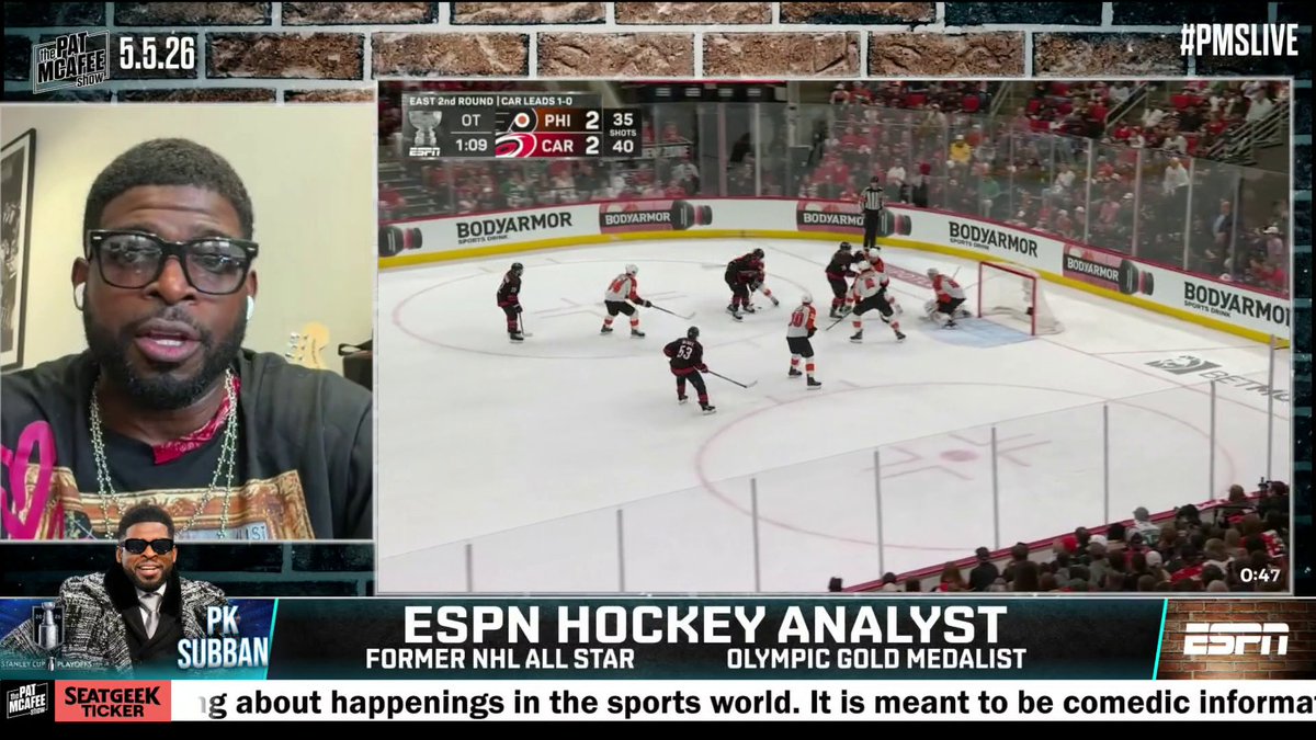 "[The Carolina Hurricanes] have been dominant since the start of the playoffs. ... Carolina's got a real shot to make it to the finals." P.K. Subban analyzes the Canes' play this postseason and how far they can go 🏒 (via Pat McAfee)
