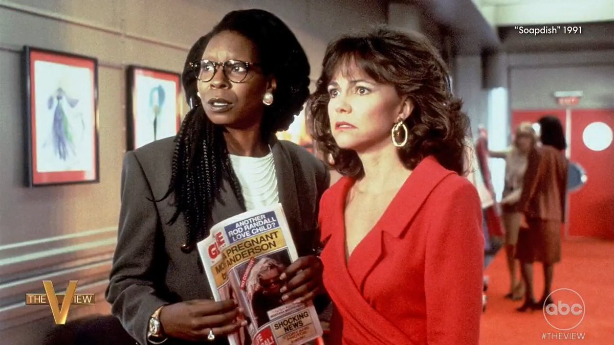Sally Field and Whoopi Goldberg look back on working together for their iconic 1991 movie, 'Soap Dish'!