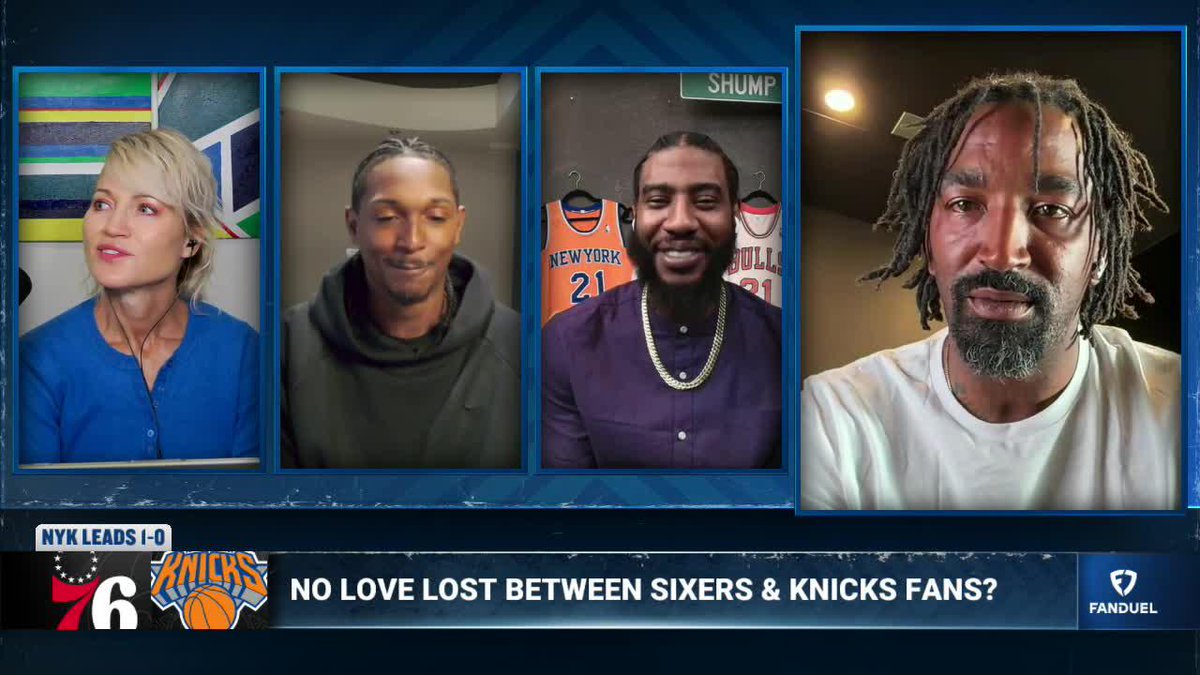 JR Smith on Joel Embiid & 76ers' plan to not sell tickets to Knicks fans: "Philly ain't the exact spot with fans where you really want to pop off...keep it cordial...don't do too much...stay safe." 😂💯 Michelle Beadle | Lou Williams | JR Smith | Iman.