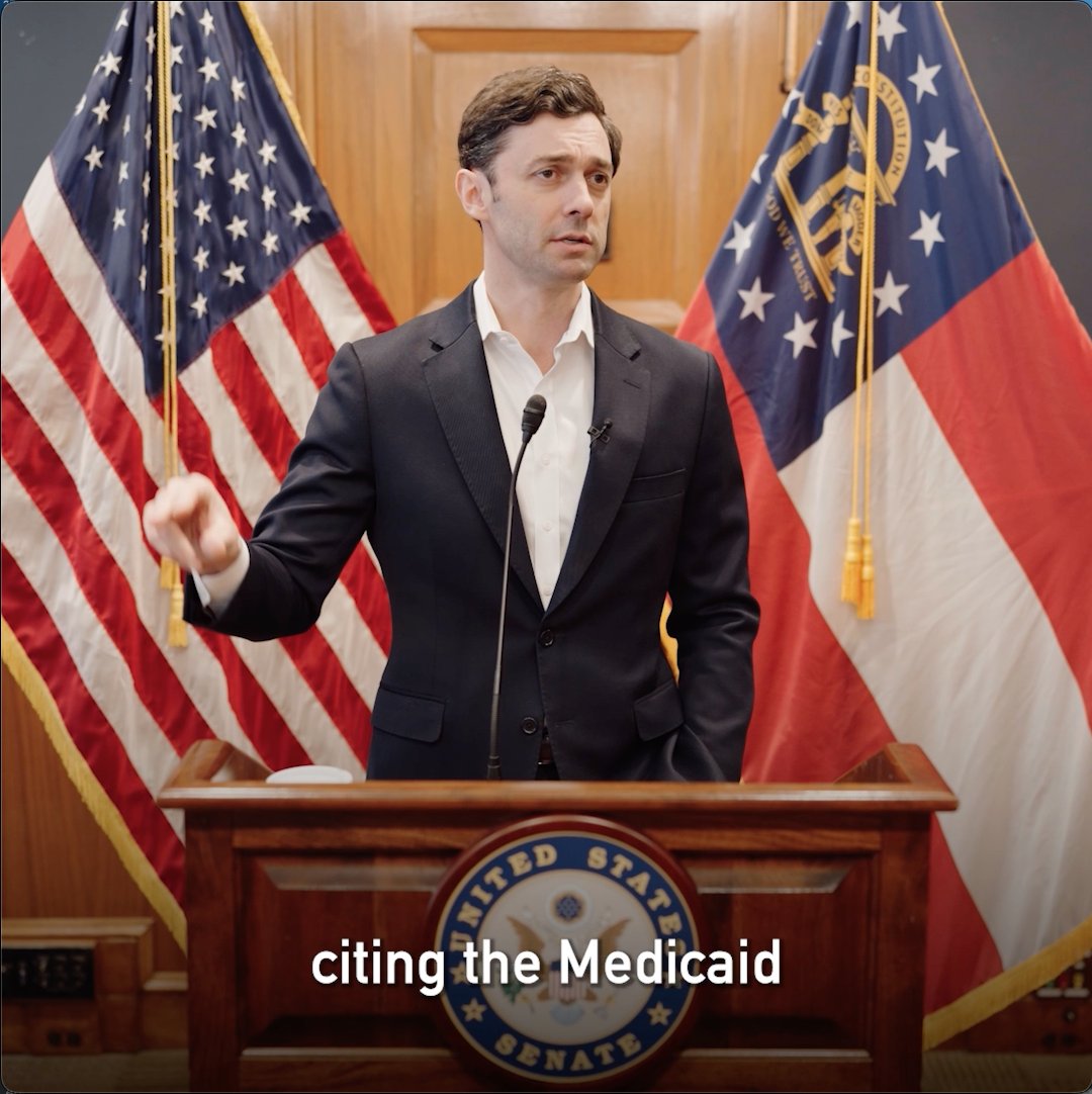Sen. Ossoff: Medicaid was gutted to cut taxes for the rich.