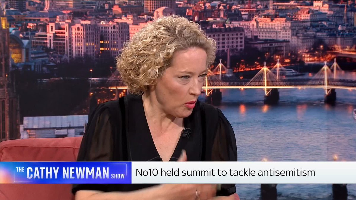 .Cathy Newman: 'What do you think about the call for Muslim communities to be more vocal about tackling antisemitism?' Ayesha Hazarika: 'The Jewish community cannot be expected to fix this by themselves. We all have to help. The Muslim community needs help as well'