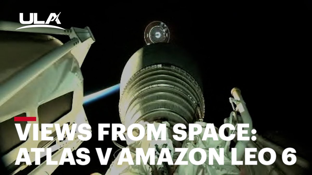 ROCKETCAM! Last week, on April 27, United Launch Alliance’s Atlas V precisely delivered 29 satellites for @AmazonLeo, supporting their mission to help connect the world.