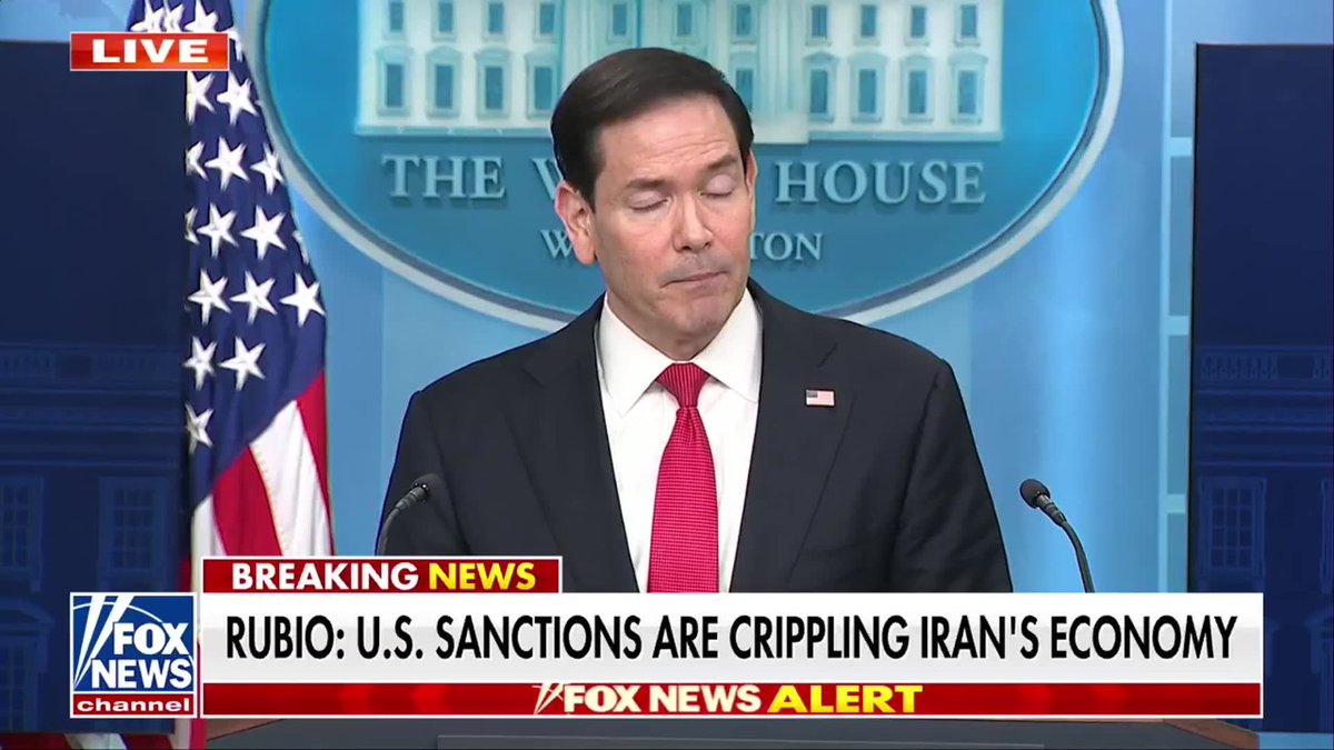 BREAKING: Secretary of State Marco Rubio issues a stark warning to Iran, saying they “really shouldn’t test the will of the United States” under President Trump. "The last point I would make, and it really is important for them to understand this, is they really shouldn't test the will of the United States, at least not under President Donald Trump." "He has proven time and again that he will back up what he says, and if they test him, ultimately they will lose — the hard way, the easy way, the long way, the short way." "They will lose."