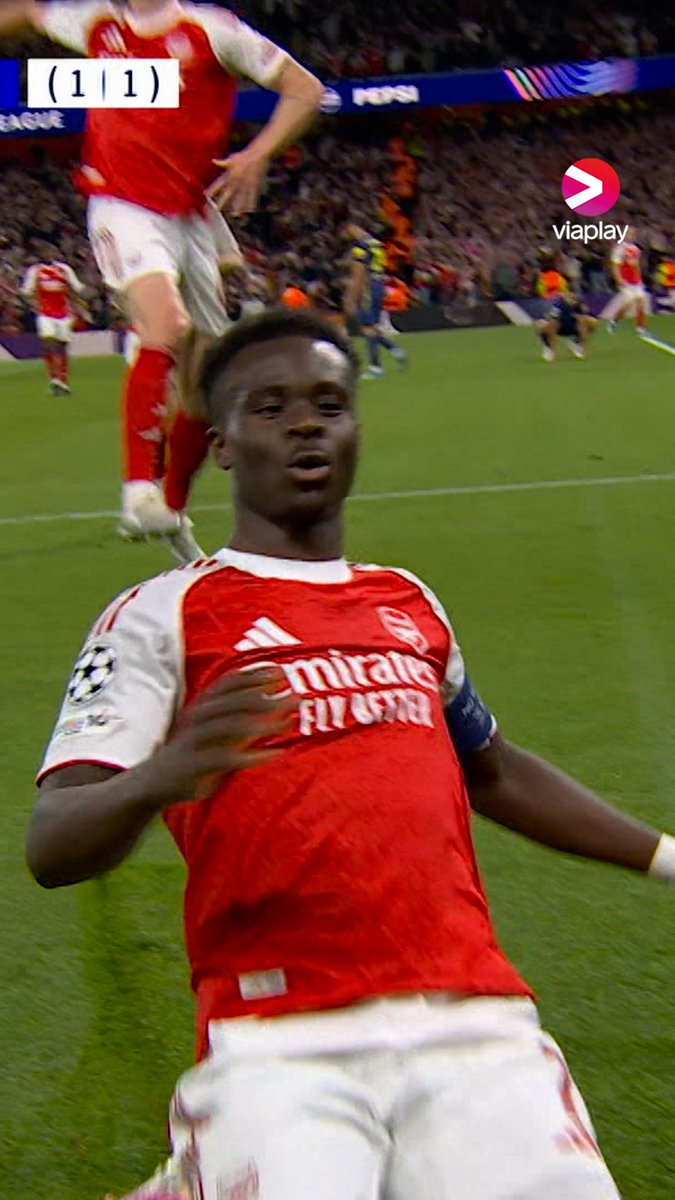 Saka spräcker nollan på Emirates 💥🔥 Arsenal-Atlético Madrid på Viaplay, Viaplay Sport och V sport premium 📺
