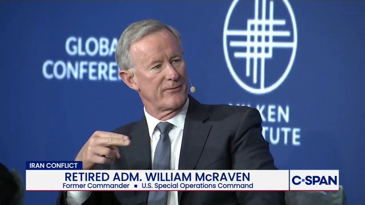 Retired Admiral William McRaven: "There's this tremendous allure to try to change the regime in Iran…You can't bomb your way to victory.”