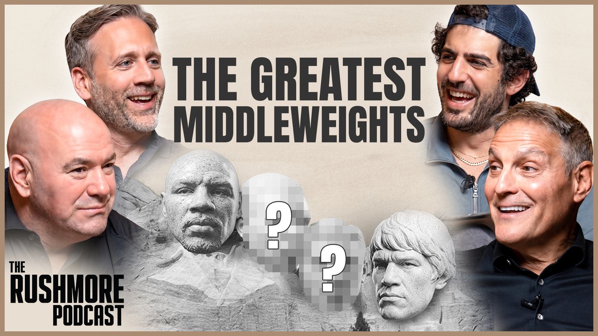 THE danawhite and Max Kellerman sit down with Ari and Ben to build the Mount Rushmore of middleweight boxers. HOW'D WE DO? Presented by Polymarket