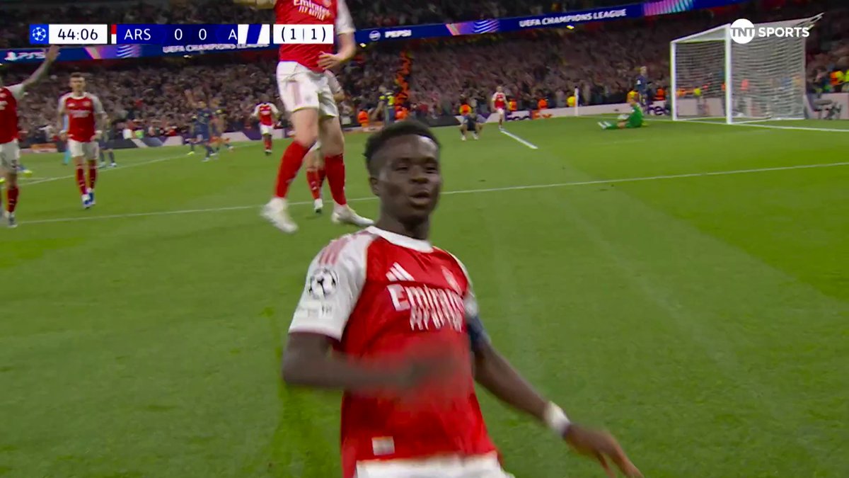 The Bukayo Saka goal that earned Arsenal a place in the Champions League final 👏❤️