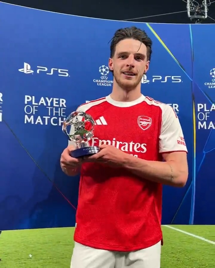 Semi-final POTM: Declan Rice 🏆 #UCL