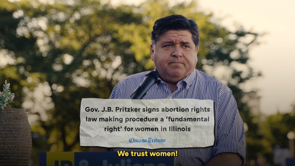 Darren Bailey wants to take away reproductive freedom. That's not who we are in Illinois. Not now. Not ever.