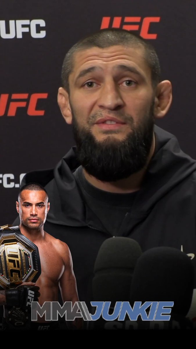 Khamzat Chimaev says he wants #UFC328 to be his final middleweight fight: "I hope so." (via Mike Bohn)