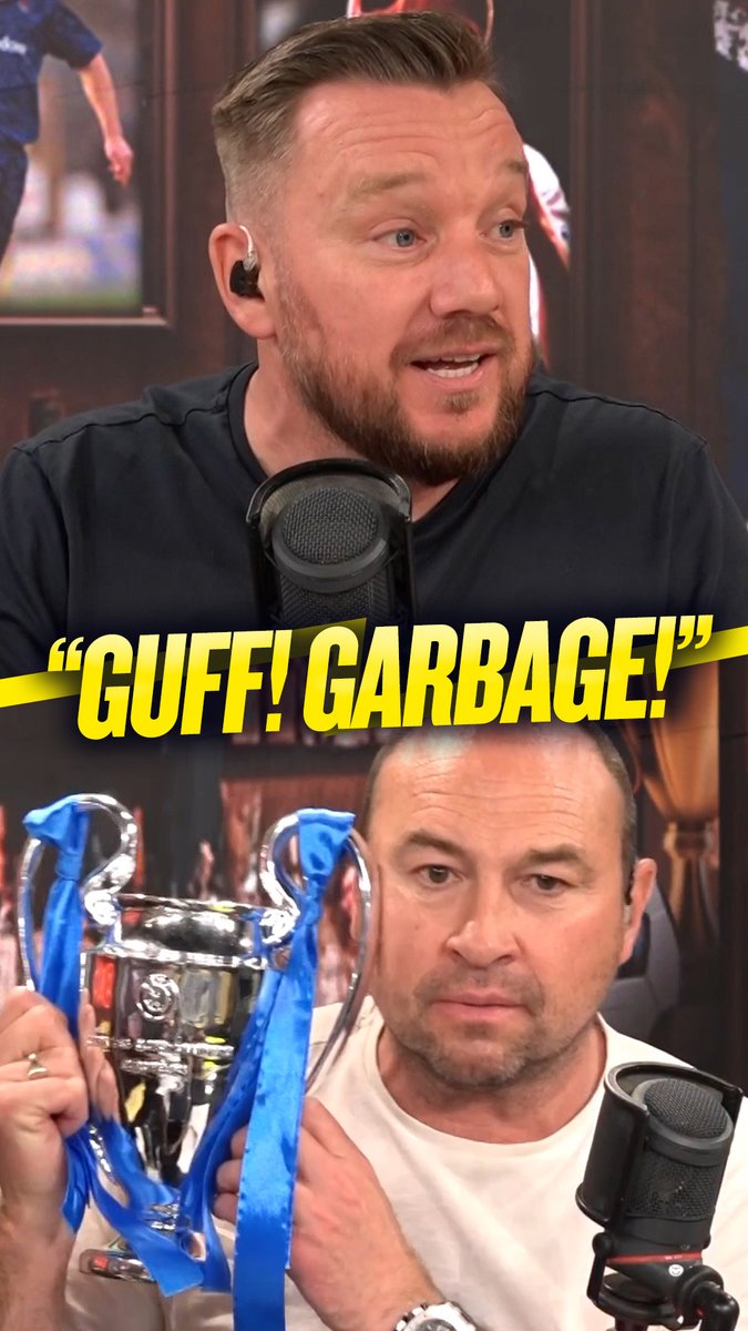 👀 "Arsenal got a bye into the final!" 🤢 "That was turgid. Guff. Garbage! Toilet, mate." Jamie O'Hara's taking Arsenal reaching the Champions League final well... 🤣