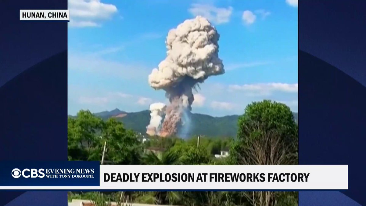 At least 26 people were killed and dozens injured in an explosion at a fireworks factory in eastern China.