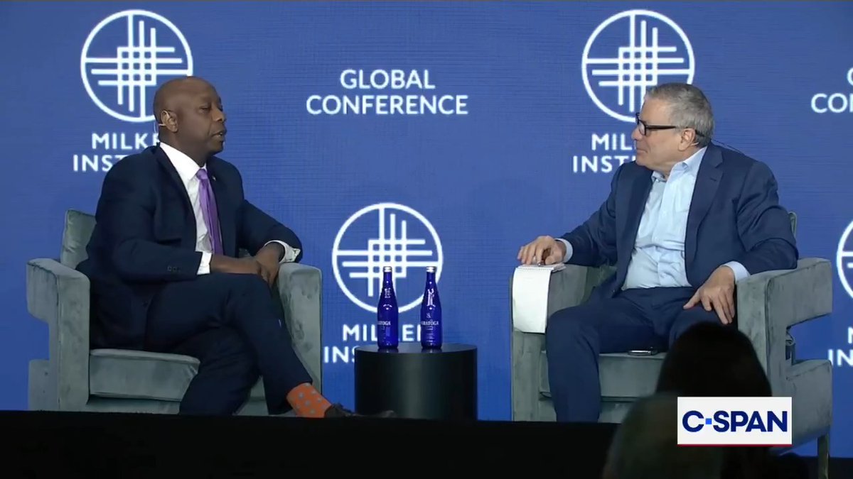 Q: "Are you going to run for President again?" Sen. Tim Scott: "Who knows the future…I can't think of a better country to serve than America."