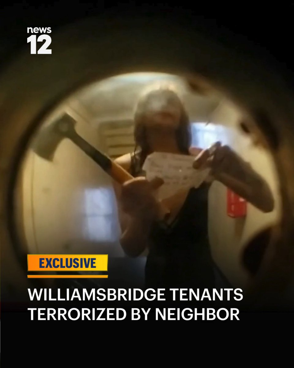 CAUGHT ON CAMERA: Tenants in a Williamsbridge building say they're living next to a dangerous neighbor and they're afraid it could turn deadly. #News12BX #Williamsbridge