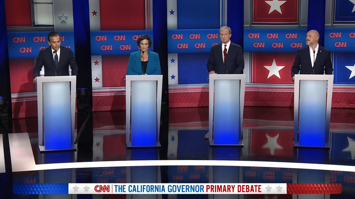 How would the candidates vying to succeed California Gov. Gavin Newsom describe him in a word? Watch the California Governor Primary Debate live now on CNN and the CNN app: