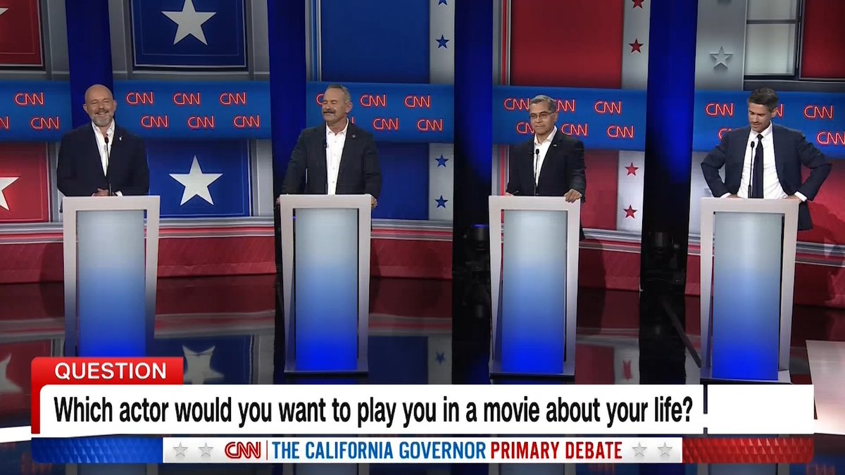Who would the California gubernatorial hopefuls want to play them in a movie? From Clint Eastwood to Tina Fey, see how they responded. Catch up on all the debate action: