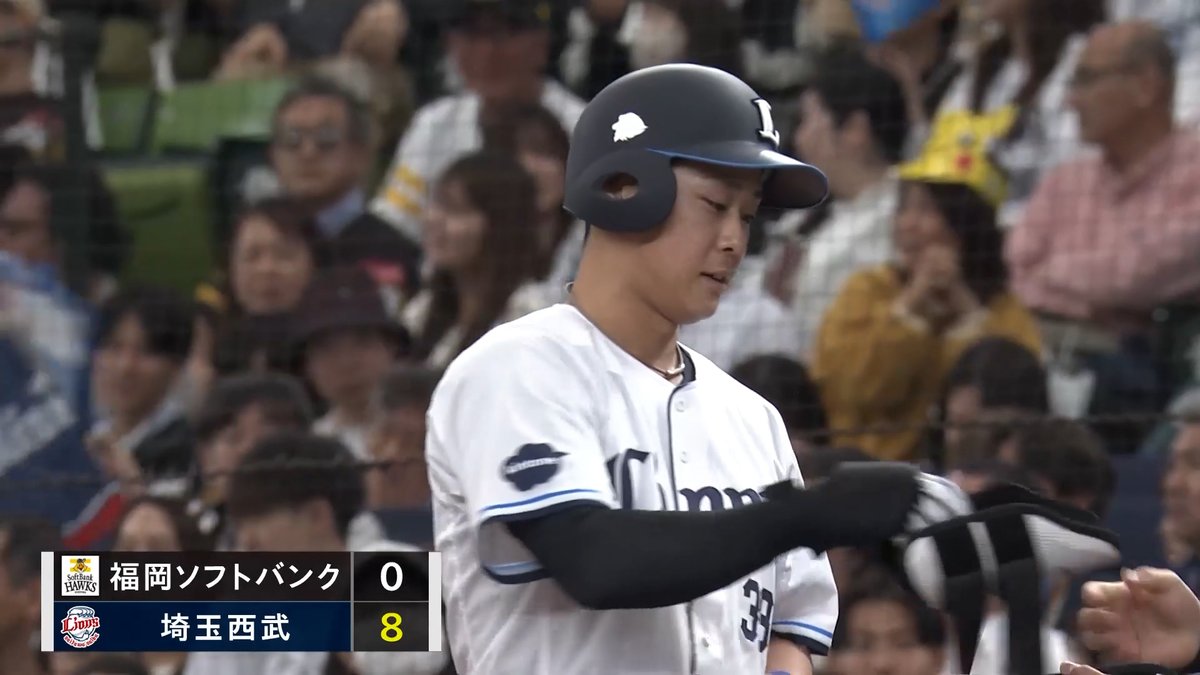 攻撃の口火を切った #平沢大河 選手が2打席目で適時打を放つ! この回一挙8得点と、打線が爆発しています! #seibulions #打破 #圧倒的至近距離 #ポケモンベースボールフェスタ