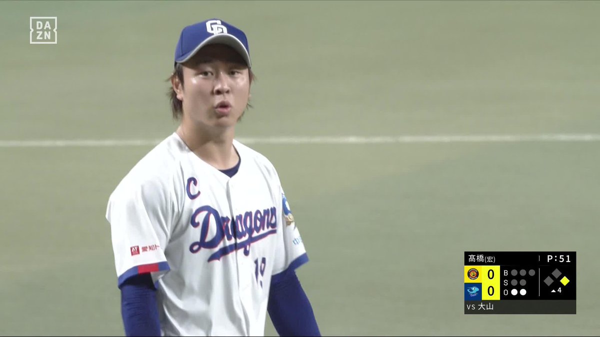 SPIRIT 髙橋宏斗 8回2失点15奪三振（131球） ※映像は4回の奪三振 ⚾️中日×阪神 #dragons #だったらDAZN