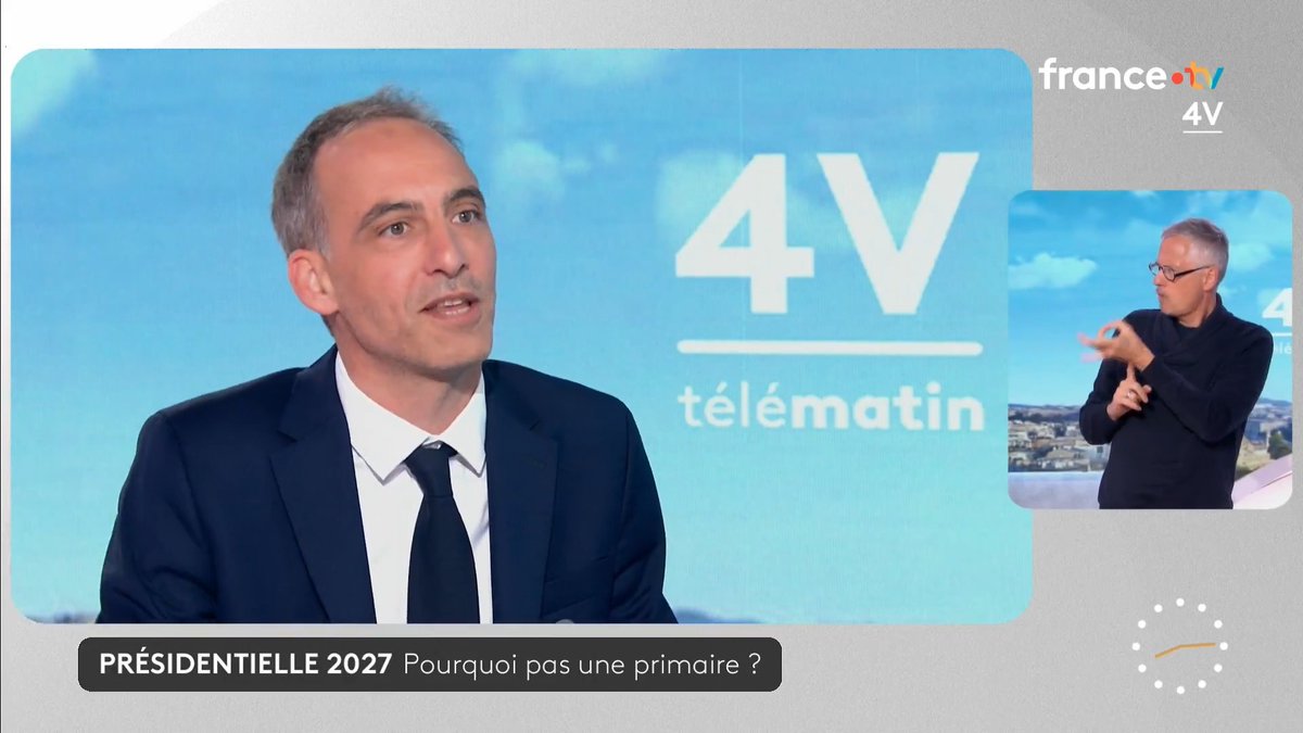 🗣️ "On se met d'accord sur le fond, on créé une équipe et on désigne le candidat le mieux placé. On sera suffisamment adulte pour qu'il n'y en ait qu'un." 🔴Raphael Glucksmann, député européen et vice-président du parti Place publique 🟡, revient sur la tenue d'une primaire à gauche. #Les4V