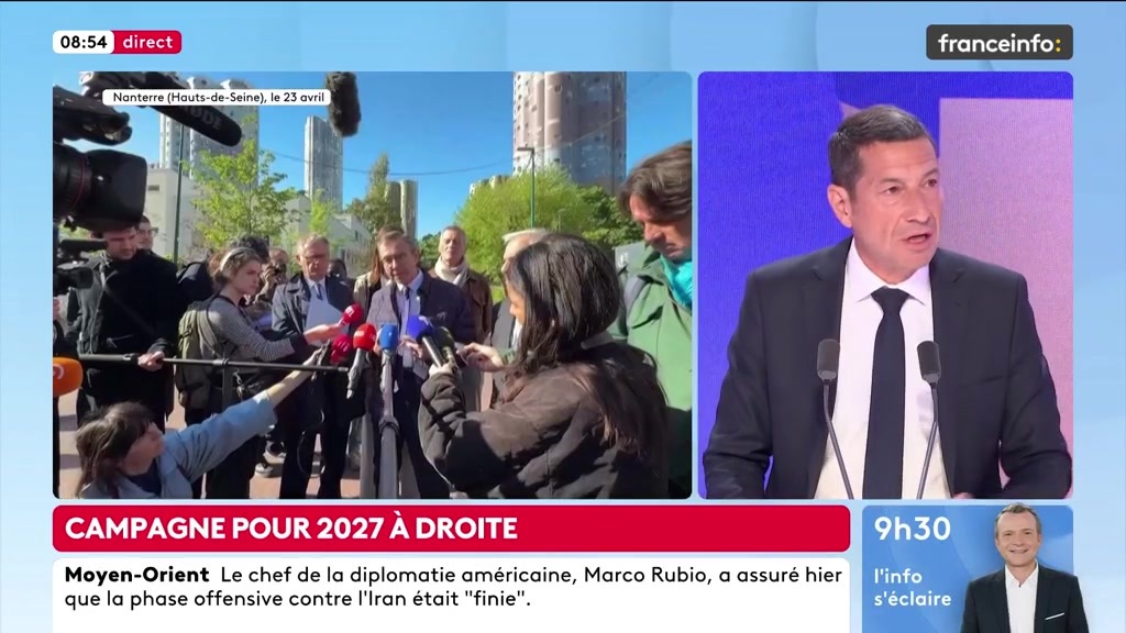🔴 Campagne 2027 à droite ➡️ "Il y a un éclatement de la proposition politique à droite et au centre qui fait qu'on risque de regarder le second tour dans son canapé devant la télé. Il n'y a pas de candidat naturel, à la Sarkozy 2007, qui écrase la concurrence", dit David Lisnard