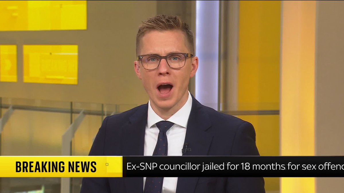 BREAKING: Former SNP council leader Jordan Linden has been jailed for 18 months for sex offences against young men and boys. Sky's Connor Gillies reports ⬇️ 📺 Sky 501 and YouTube