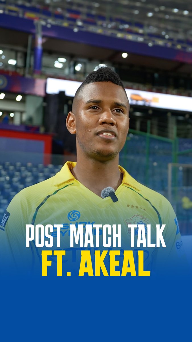 Team effort to seal two points in Delhi 🥳 Hear it from Akeal on the Lions’ win 🦁 #WhistlePodu #DCvCSK