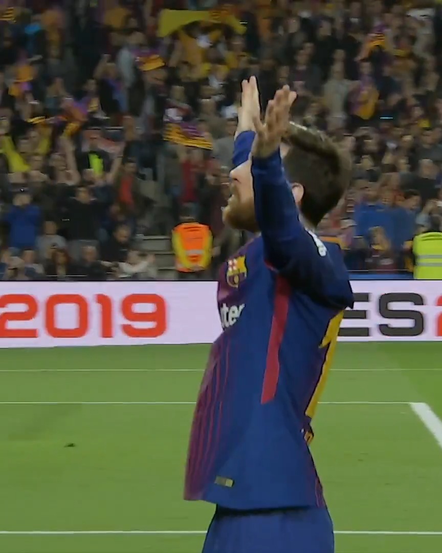 𝗠𝗮𝗿𝗰𝗮 𝗱𝗲 𝗹𝗮 𝗰𝗮𝘀𝗮. 🪄 Tal día como hoy, en 2018, Leo Messi marcó su último gol en ELCLÁSICO.