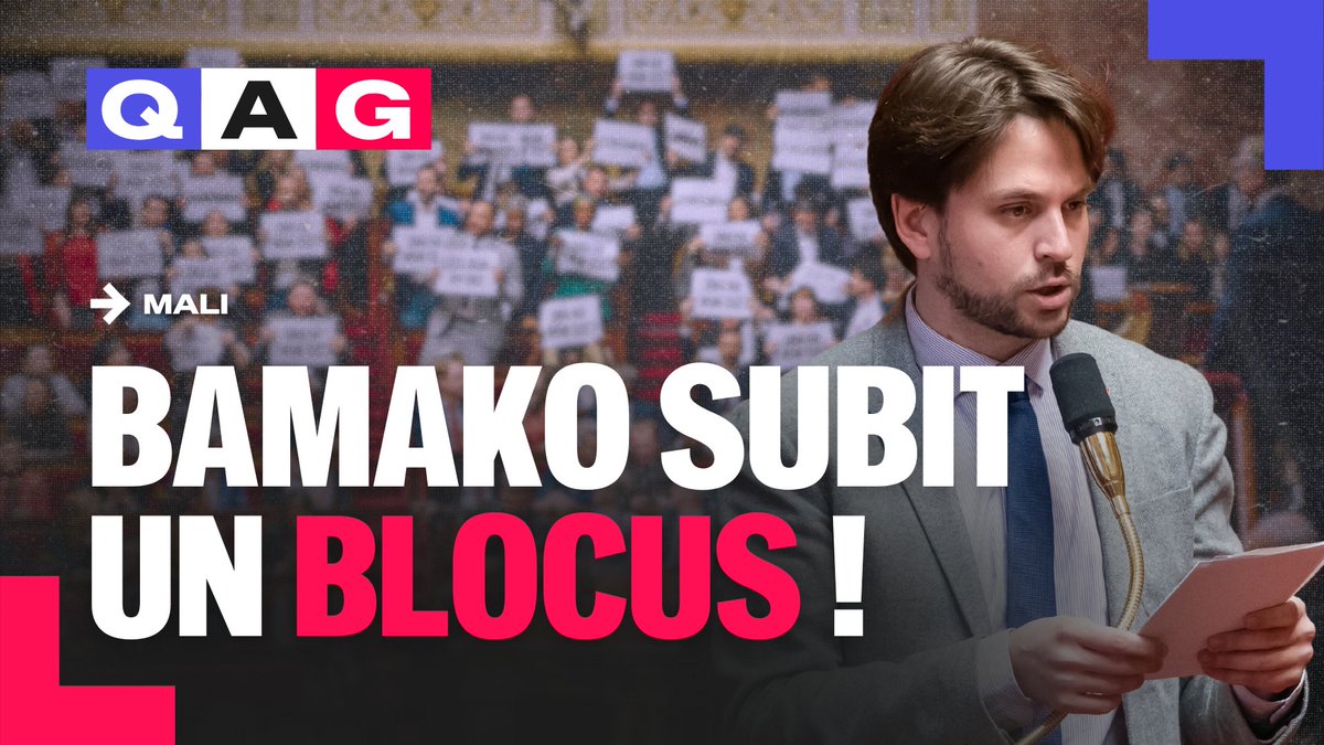 🔴🗣️ Alerte ! Aurélien Saintoul interpelle le ministre sur la situation du Mali. « Le peuple malien est la proie de grands tourments et le Mali menacé de grands périls. À cette heure, la capitale Bamako subit un blocus. La France ne peut regarder le sort du Mali avec indifférence. Nos deux peuples sont étroitement liés ! » #QAG #DirectAN
