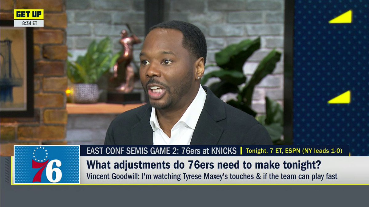 "They negated themselves by trying to force Joel Embiid the ball." Vincent Goodwill thinks Tyrese Maxey should be utilized more in Game 2 👀