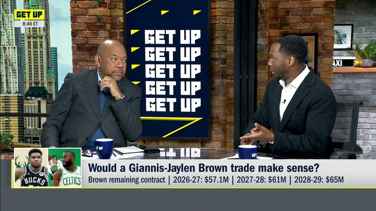Would a Giannis-Jaylen Brown trade make sense? 👀