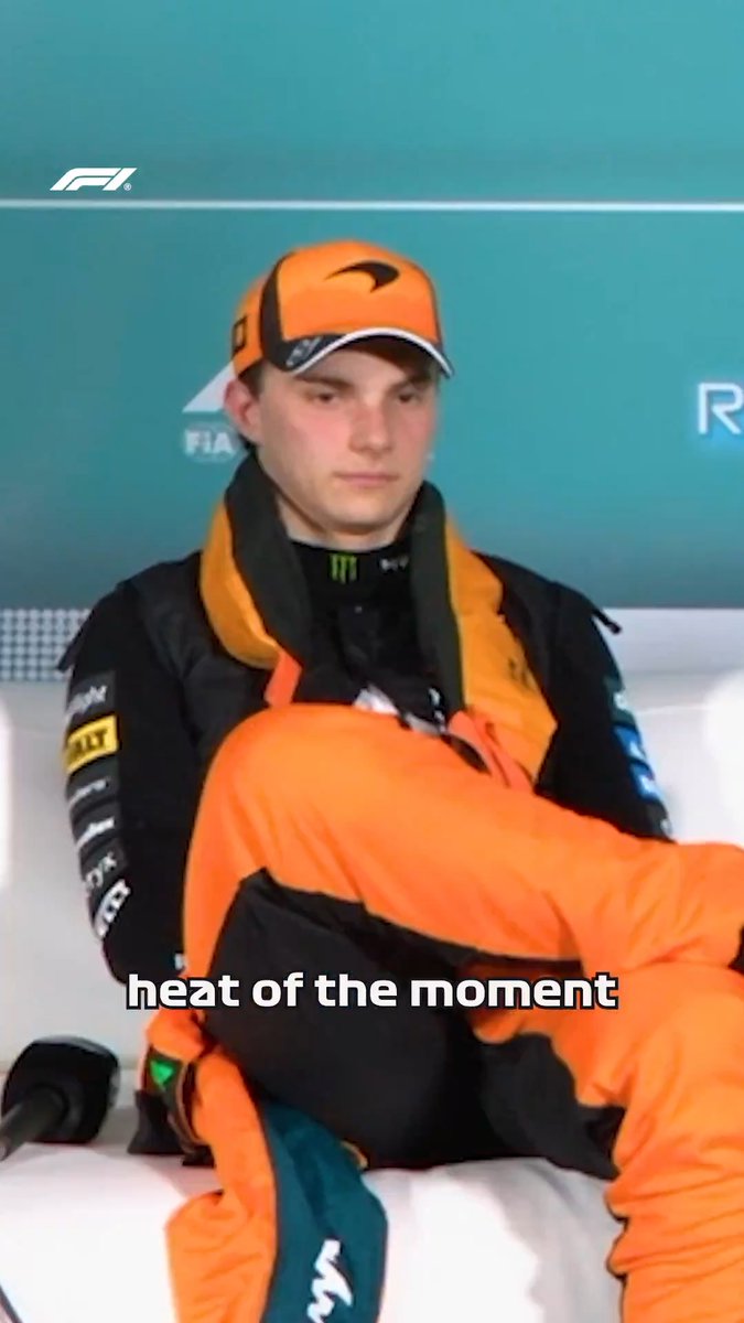 This Oscar reaction! 😆👀 #F1 #MiamiGP