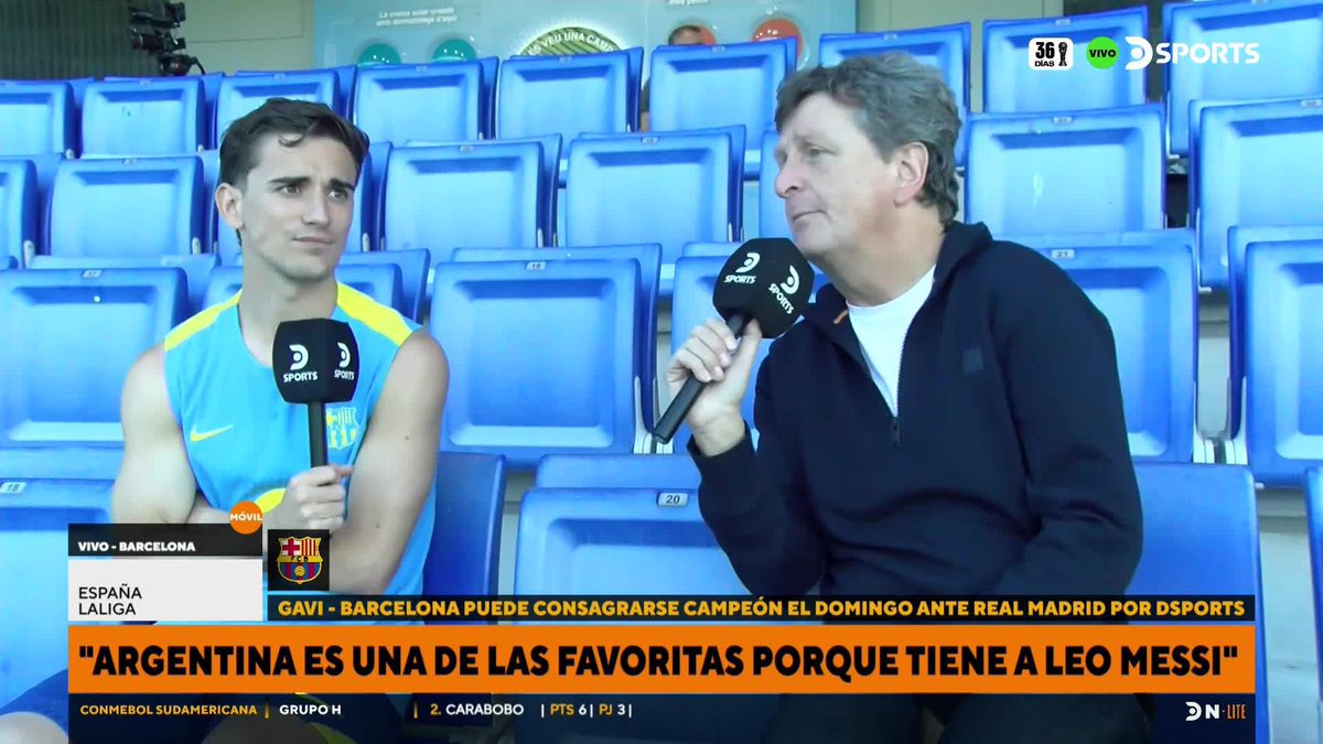 🗣️GAVI, jugador del Barcelona en @dsports con Diego Korol ⭐️⭐️⭐️: "Siempre me ha gustado BOCA, no sé si por la afición o por el estadio, siempre me ha gustado #Boca".