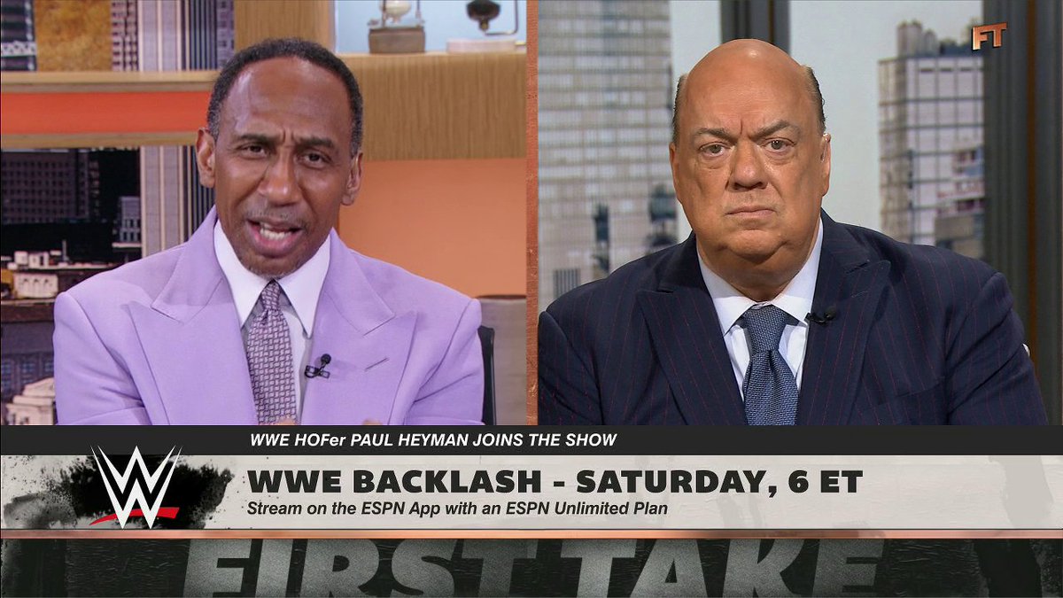 "The willingness to be subservient to the cause of pure greatness." ✍️ Paul Heyman with the quote of the century 🤣 Stream #WWEBacklash this Saturday on the ESPN App with an ESPN Unlimited plan 🍿