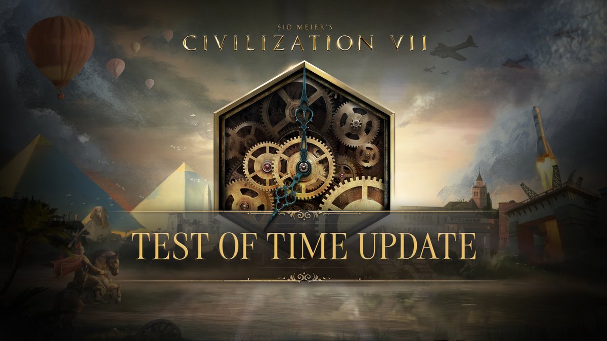 It's your turn to build an empire that stands the Test of Time. 𝐓𝐄𝐒𝐓 𝐎𝐅 𝐓𝐈𝐌𝐄, a comprehensive free update to the core #Civ7 experience based on community feedback across every Age, releases May 19, 2026!