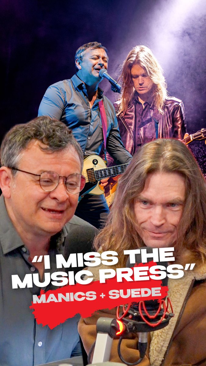 "I miss the music press" 🖊🎶 James Dean Bradfield &amp; Neil Codling tell Ben Jones about the Manic Street Preachers x Suede co-headline tour ⤵️ Ben Jones Manic Street Preachers Suede HQ