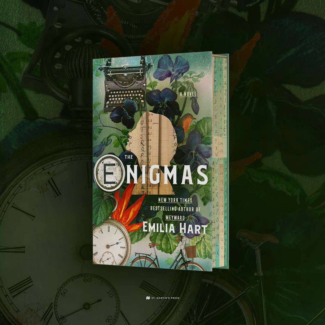 🕰️ COVER REVEAL! Your first look at 'The Enigmas,' about a woman who must turn back time to save her sister's life, set against the backdrop of wartime Britain, from Emilia Hart, NYT-bestselling author of 'Weyward.' Out April 2027 from St. Martin's Press. Add it to your shelves!