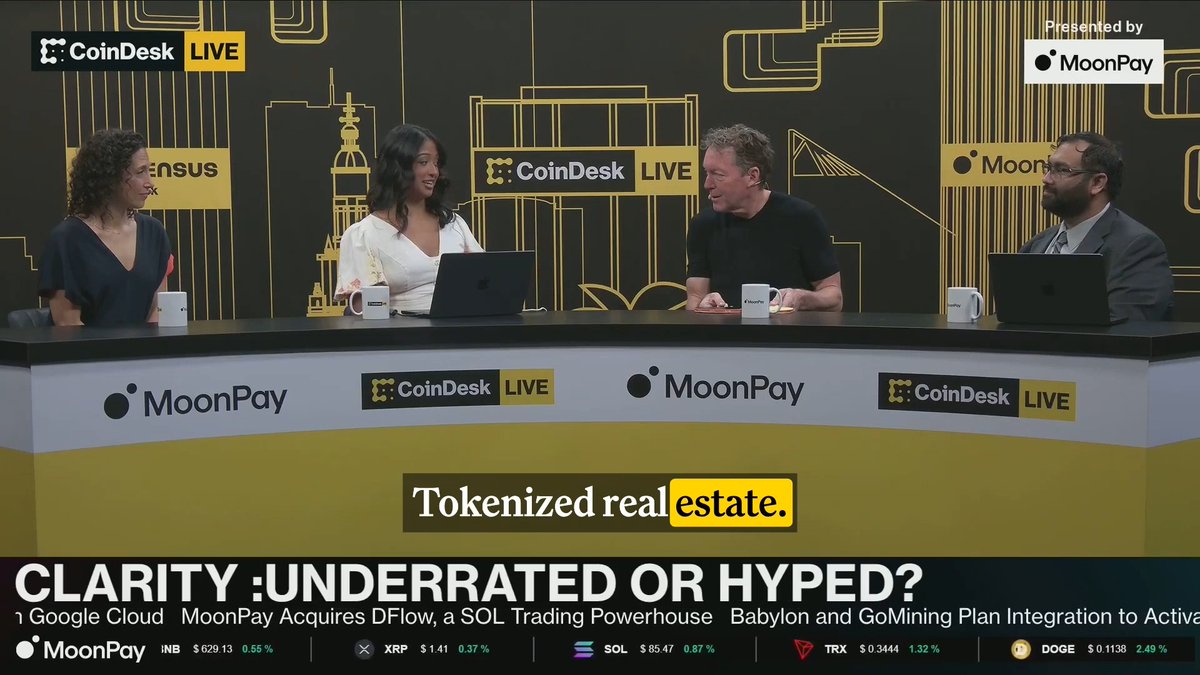 🏡 Mike Cagney 🇺🇸 says tokenized real estate is "way overhyped." He explains why at Consensus by CoinDesk, presented by MoonPay 🟣.