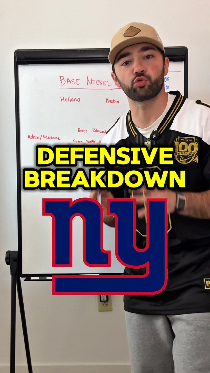 New-Look Giants Defense (Base Nickel) - Brian Burns, Abdul Carter, DJ Reader, Shelby Harris - Tremaine Edmunds, Arvell Reese - Paulson Adebo, Greg Newsome Jevon Holland, Tyler Nubin Lots of subpackage talent in Kayvon Thibodeaux, Colton Hood, Ar'Darius Washington, and MUCH MORE