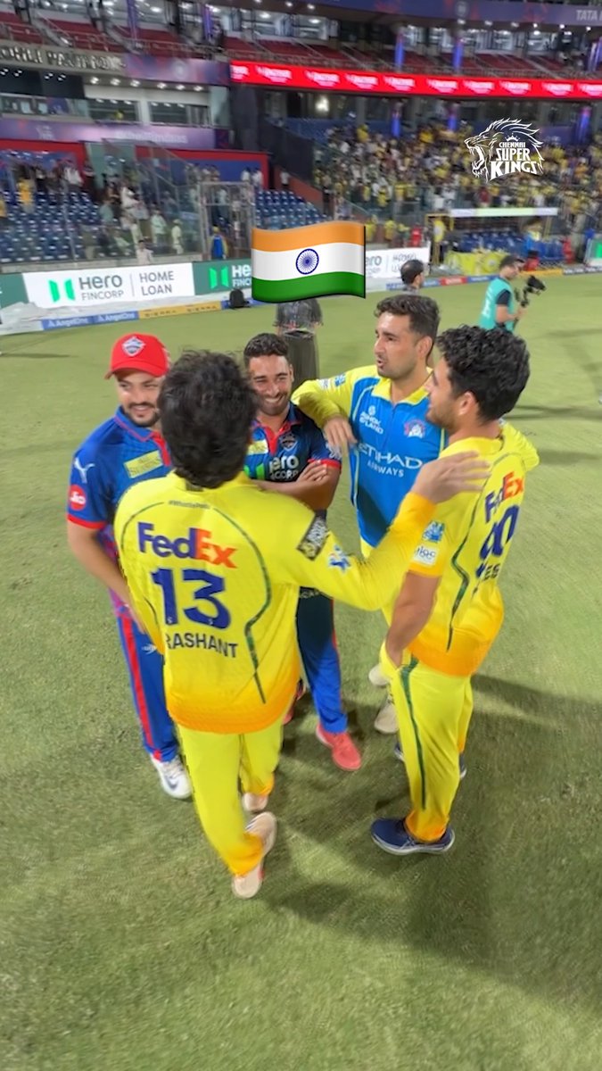 Bond beyond boundaries 🫂💛 #WhistlePodu #DCvCSK