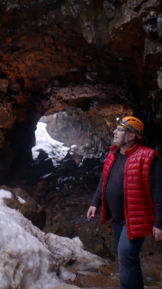 Icelands incredible lava tunnel 🌋 #UndergroundMarvels #lava #tunnel