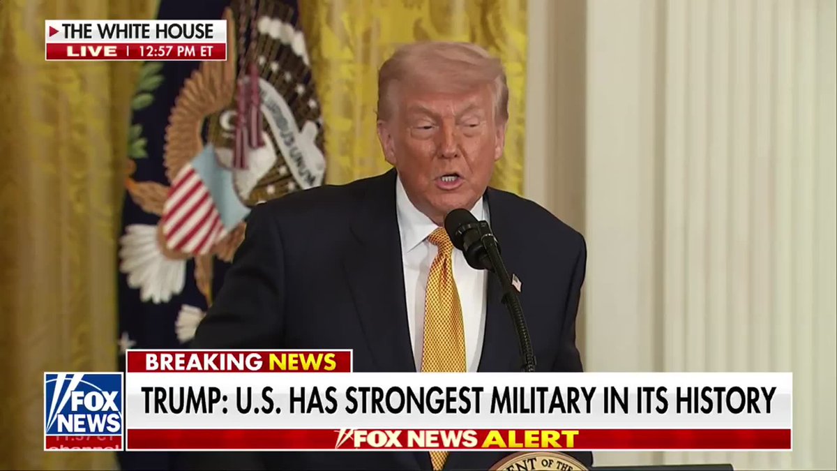 JUST IN: President Trump vows to prevent Iran from obtaining a nuclear weapon as a naval blockade remains in place. "We're not going to let Iran have a nuclear weapon, and we're not going to let that happen. And, we won't let that happen. And so we're, we're dealing with people that want to make a deal very much, and we'll see whether or not they can make a deal that satisfactory to us."