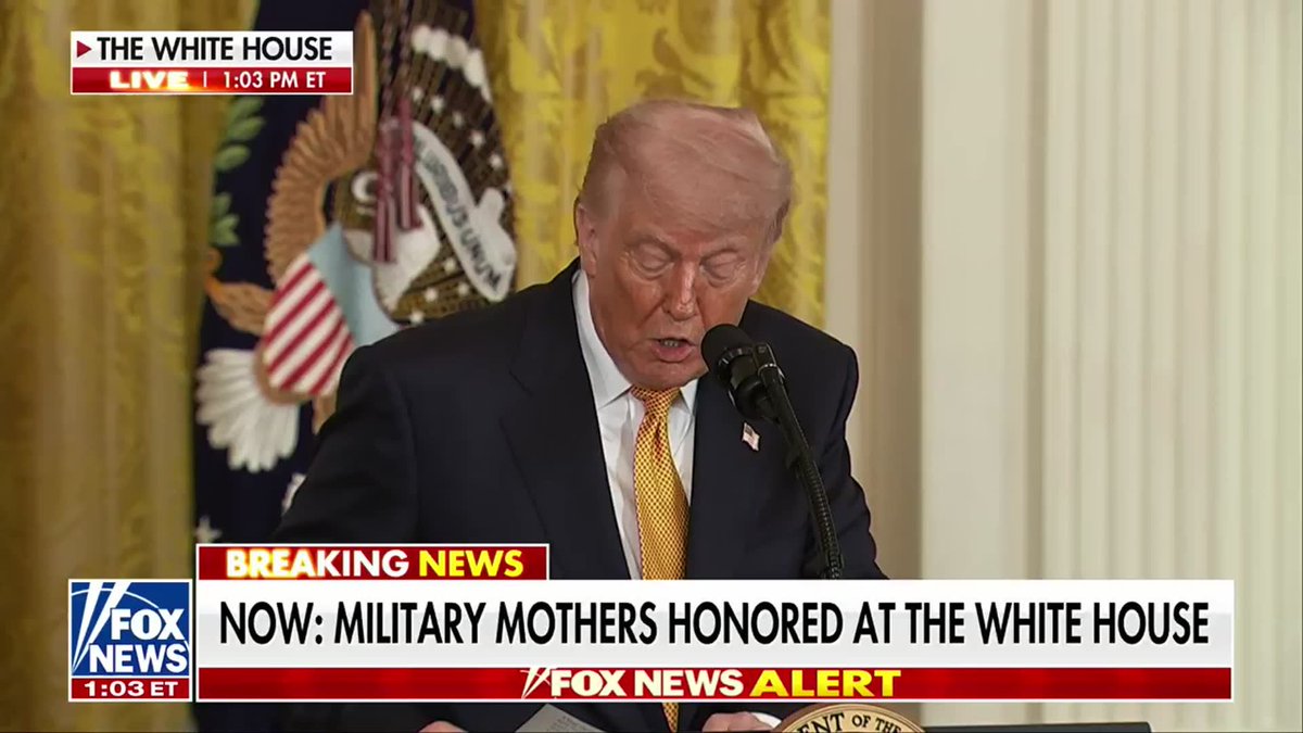 NEW: President Trump praises Secretary of War Pete Hegseth for his response during the WHCA Dinner shooting: "He stood up- he was the only one... Your husband was standing on the top of the table. Everyone else was under the table. So that's what we want of our Secretary of War."