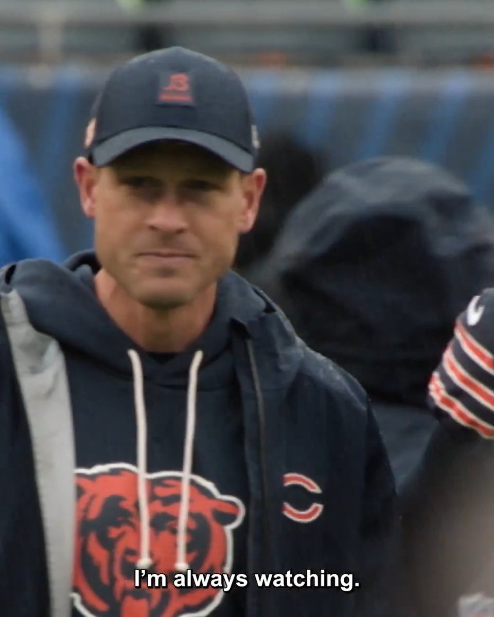 "I'm always watching." Ben Johnson was really this locked in all season long 😂 Chicago Bears
