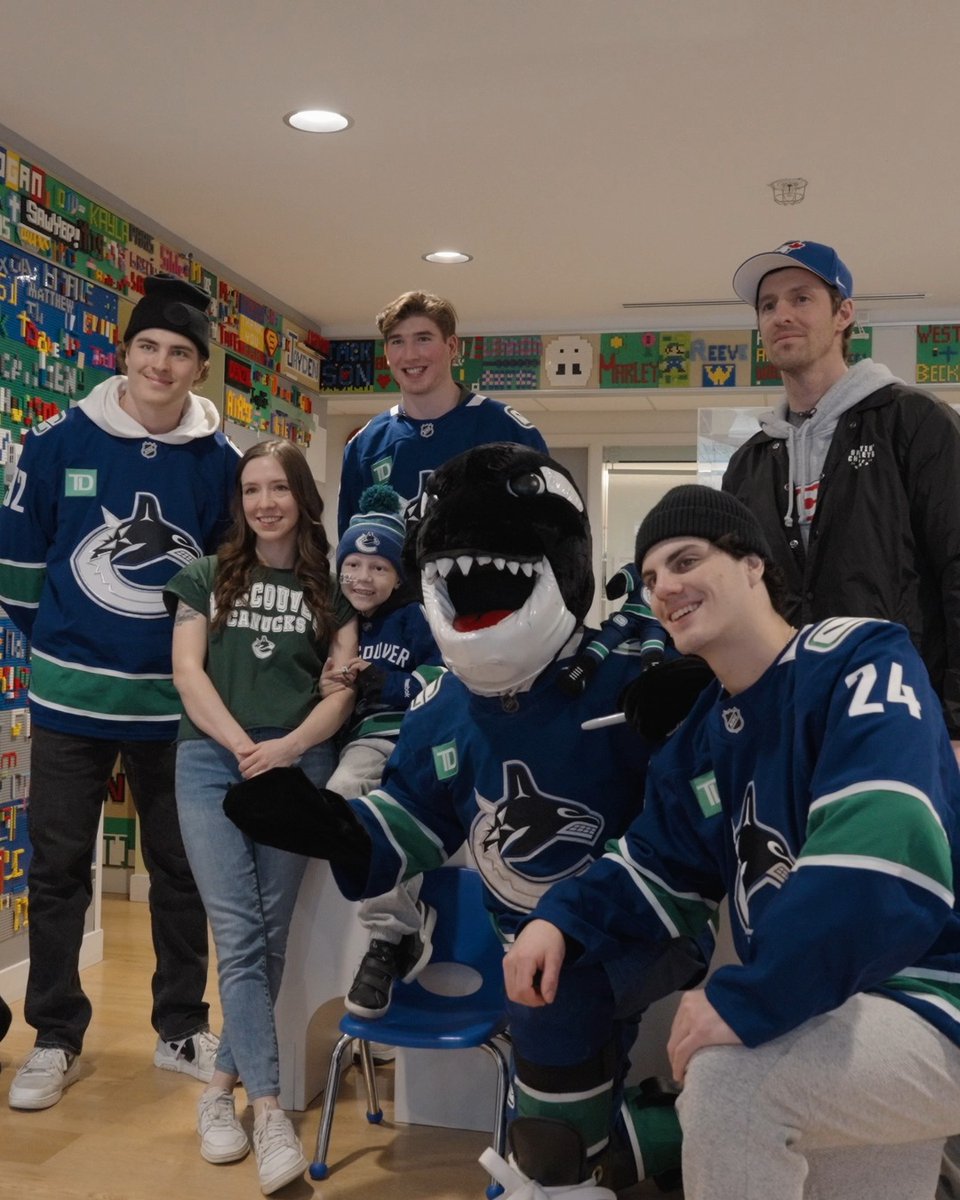 Showing up where it matters most. Last month, Bo had a special visit from his favourite Canucks and had an opportunity to catch a home game through the Ronald McDonald House BC & Yukon and Ronald McDonald House and with his family! #Canucks | McDonald's 🇨🇦