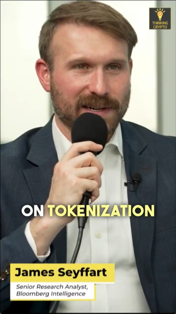 🚨 BLACKROCK IS TOKENIZING EVERYTHING! James Seyffart, Senior Research Analyst at Bloomberg Intelligence, highlights BlackRock’s plans to tokenize ETFs and more. Watch the full interview #crypto #tokenization #etf