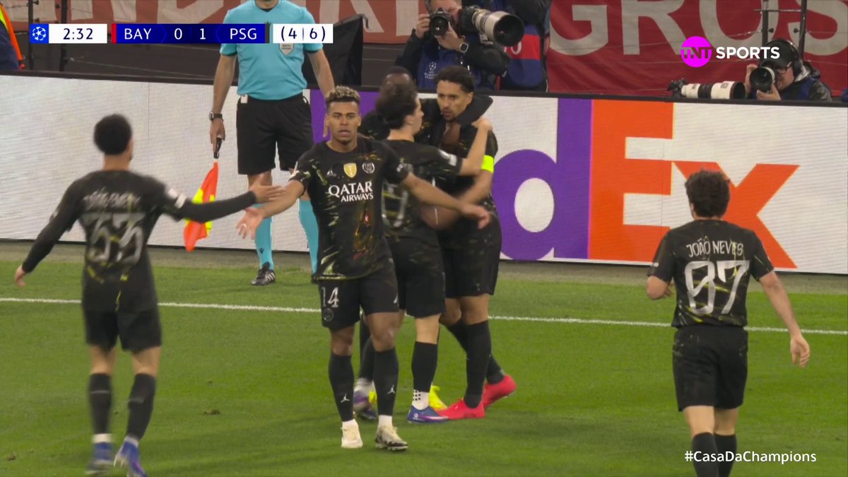 O gol de Dembélé. Bayern 0x1 PSG. (Agregado: 4x6) 🎥 TNT Sports BR