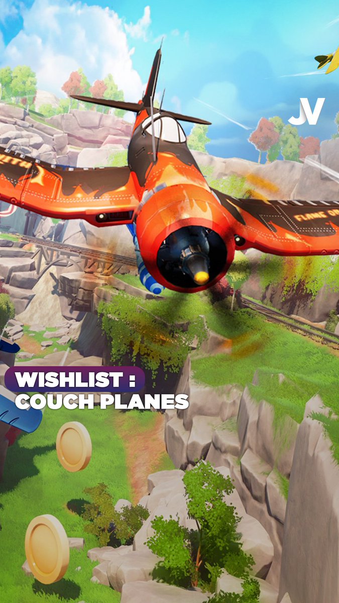 Ce jeu est Mario Kart… mais avec des avions. - Courses aériennes ultra chaotiques - Objets pour éclater tes potes - Circuits remplis de pièges - Split screen jusqu’à 4 joueurs - jusqu’à 12 joueurs en ligne Ça s’appelle Couch Planes et c’est prévu sur PS5, Xbox Series et PC.