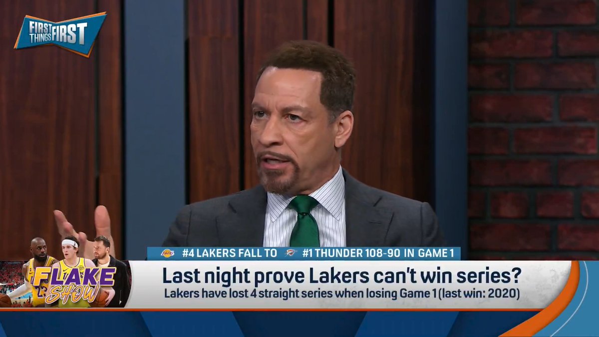 Last night prove Lakers can’t win series? Chris Broussard weighs in: “With all due respect to LeBron who was superb last night, can’t feels right."